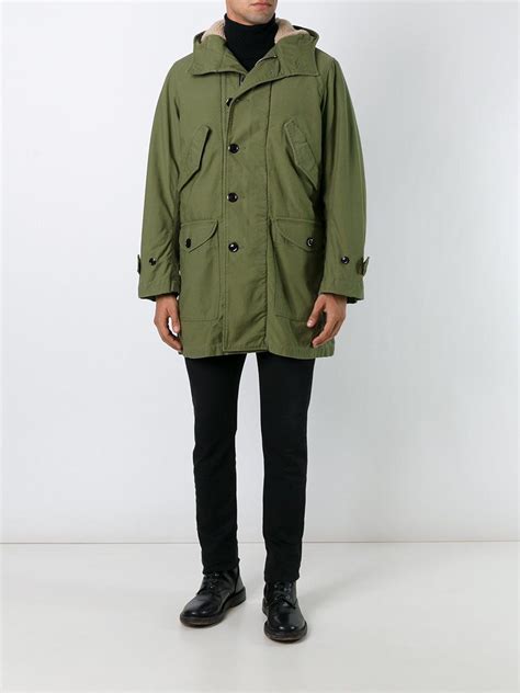 yves saint laurent parka con cappuccio|Saint Laurent Coats for Men .